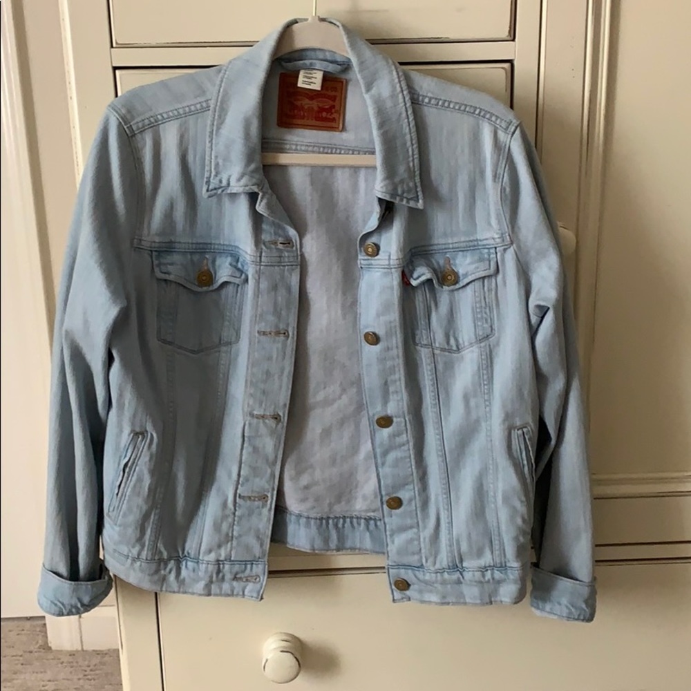 Light wash denim jacket